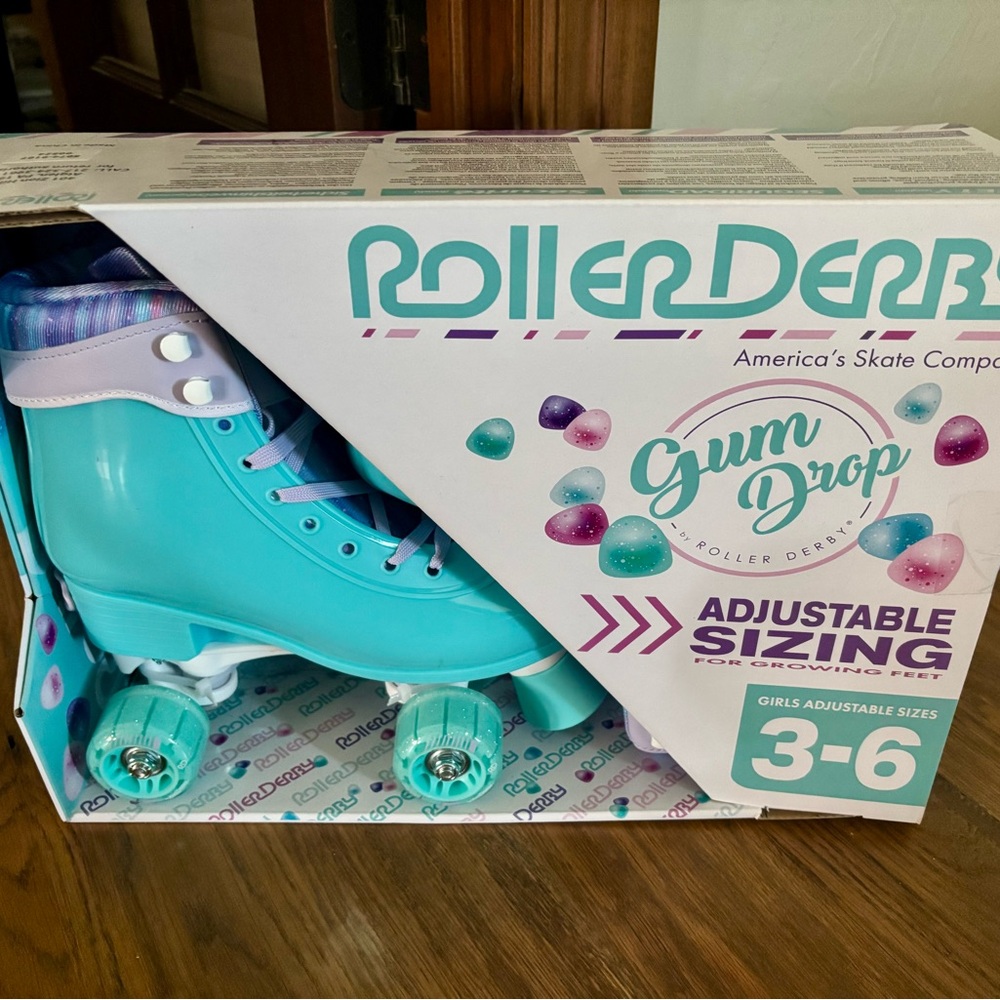 Gum Drop Kids Adjustable Roller Skates - Blue and Purple